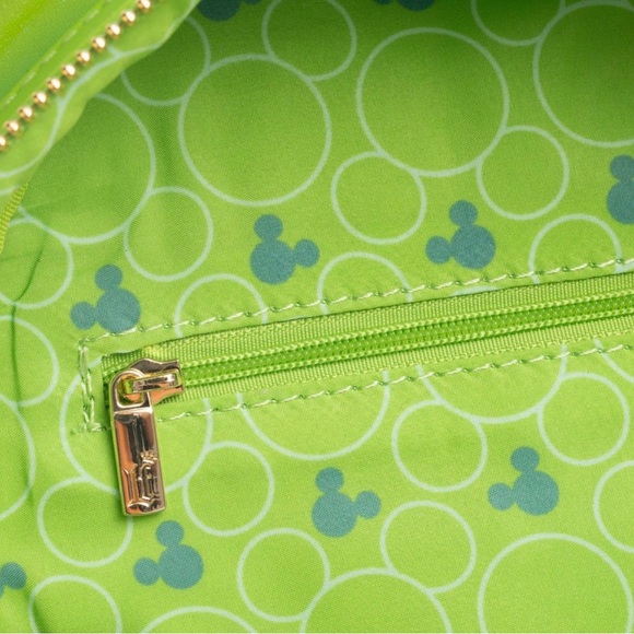 Loungefly Disney Minnie Mouse Classic Series Iridescent Emerald Mini Backpack - Picture 9 of 10